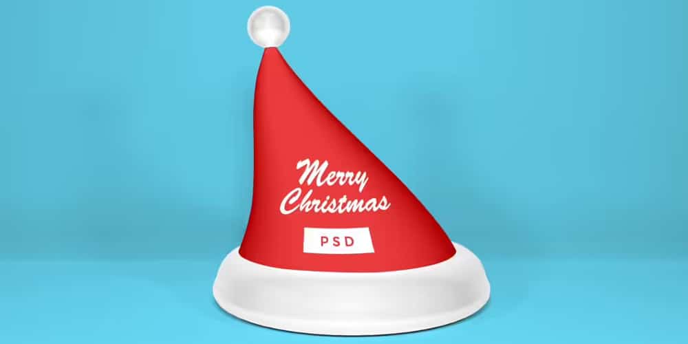 Free Scene Creators and Mockups for Christmas Greetings 82 Christmas Santa Hat Mockup