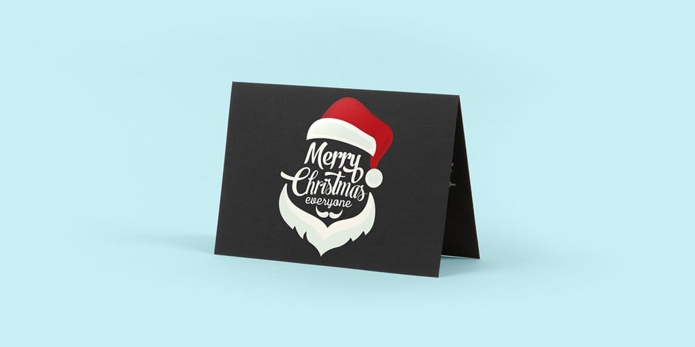 Free Scene Creators and Mockups for Christmas Greetings 104 Free Greeting Card Mockup PSD