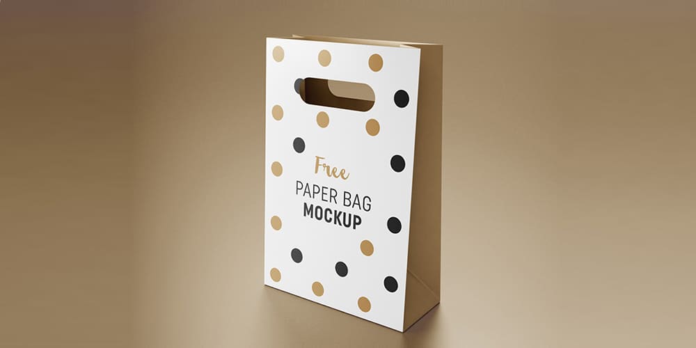 Free Scene Creators and Mockups for Christmas Greetings 72 Gift Bag Mockup