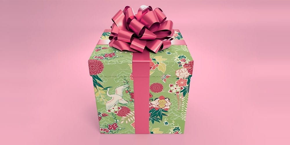 Free Scene Creators and Mockups for Christmas Greetings 70 Gift Box Mockup