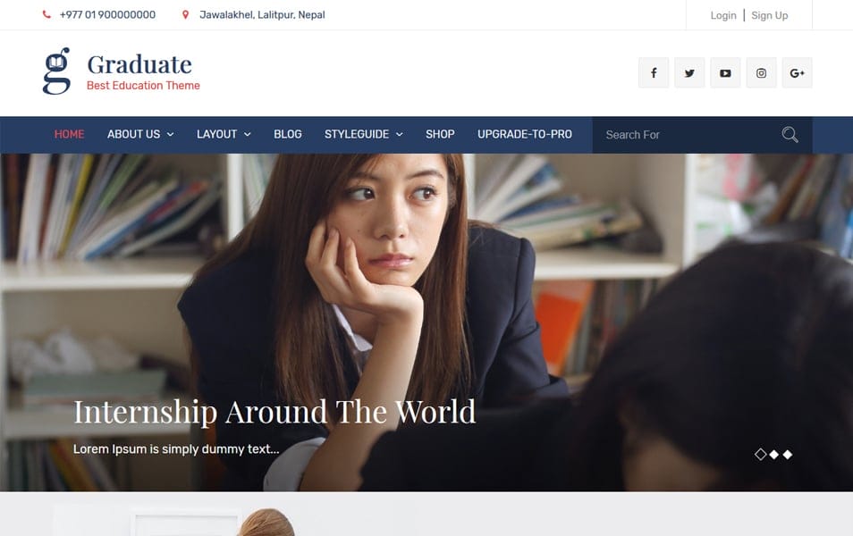 25+ Best Free Multipurpose WordPress Themes 2025 19 Graduate