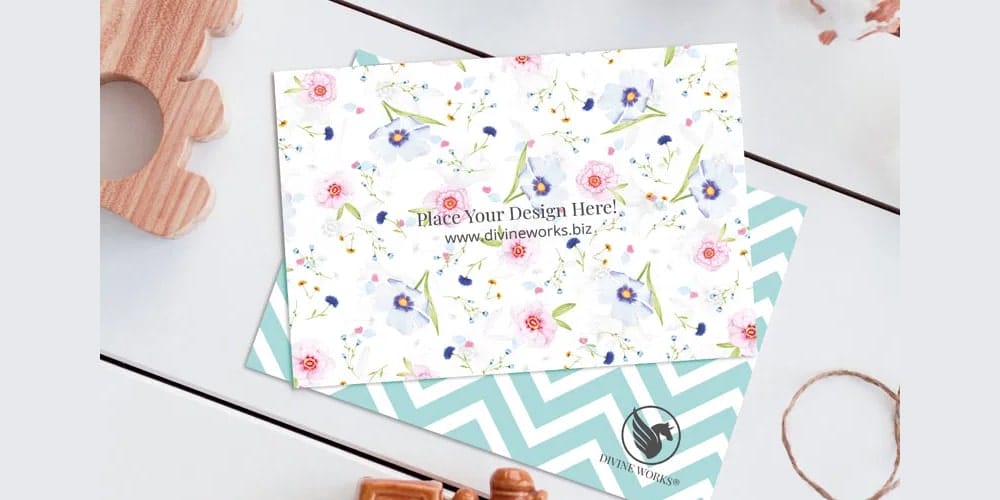 Free Scene Creators and Mockups for Christmas Greetings 100 Greeting Card Mockup