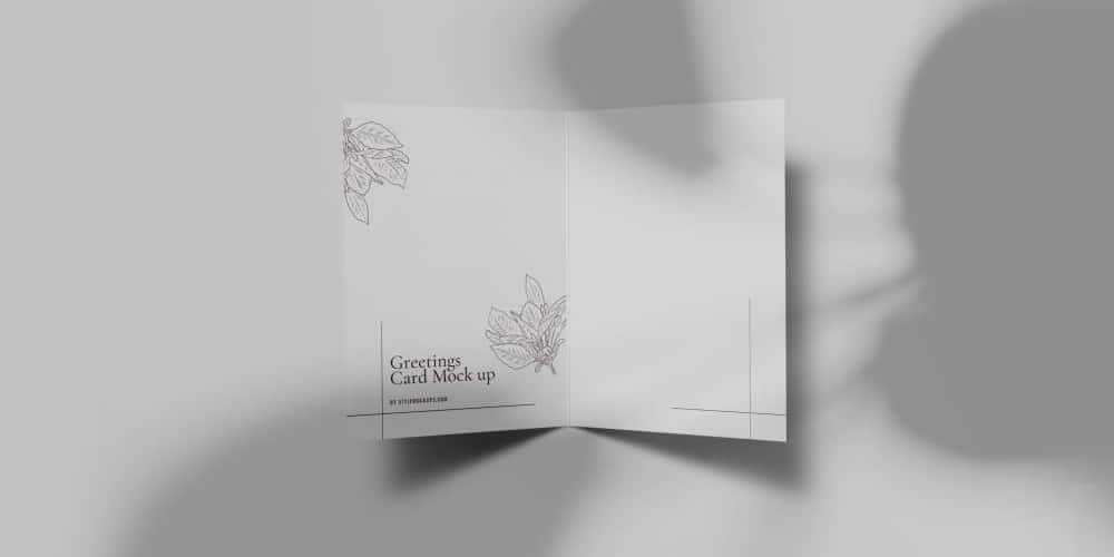 Free Scene Creators and Mockups for Christmas Greetings 103 Minimal Greeting Card Mockup