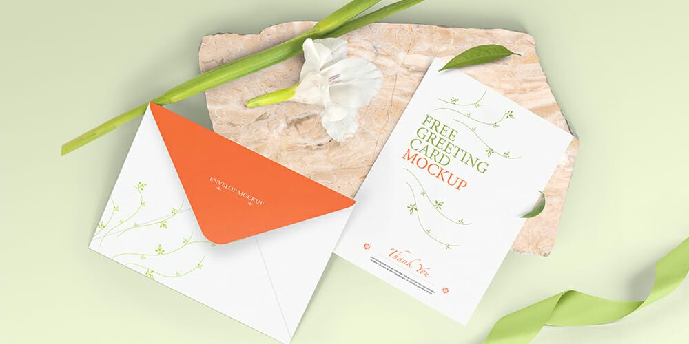 Free Scene Creators and Mockups for Christmas Greetings 96 Greeting Card Mockup