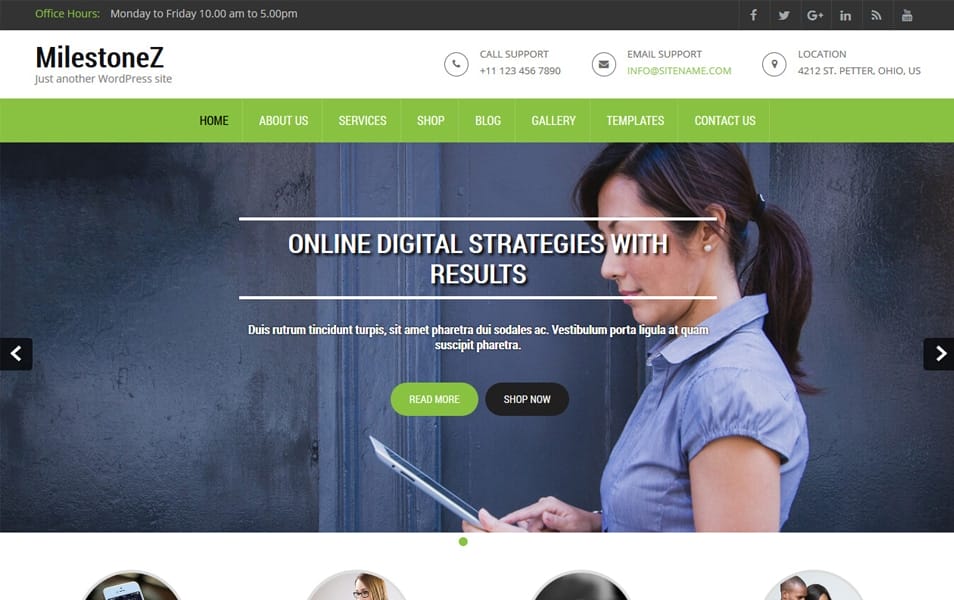 25+ Best Free Multipurpose WordPress Themes 2025 27 Milestone lite