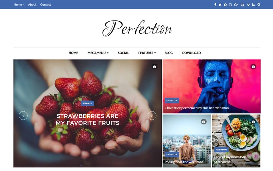 300+ Best Free Responsive Blogger Templates 2025 191 Perfection Responsive Blogger Template