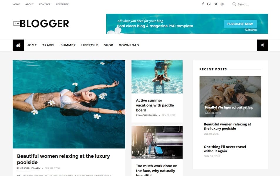 150+ Free Responsive Magazine Style Blogger Templates 2025 46 TheBlogger Responsive Blogger Template