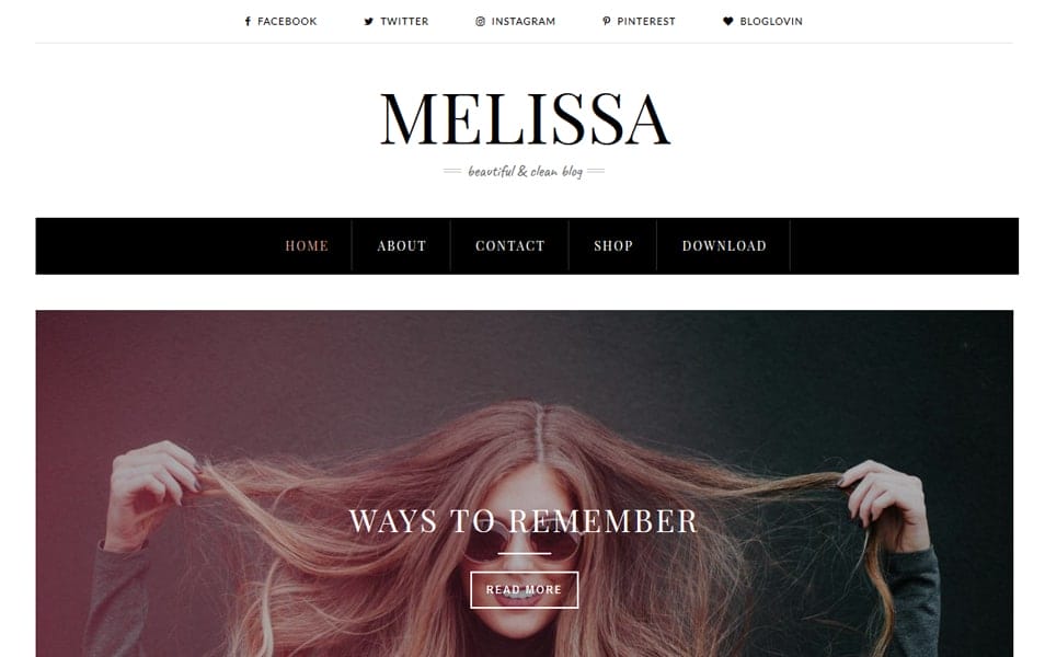 300+ Best Free Responsive Blogger Templates 2025 185 Melissa Responsive Blogger Template