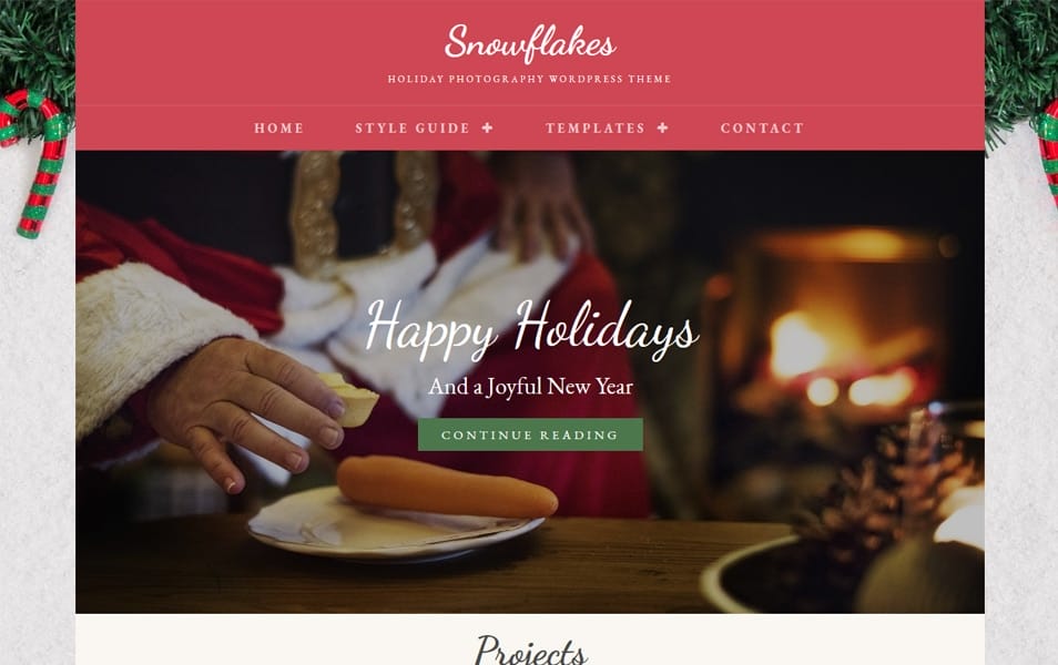 100+ Free Photography WordPress Themes 2024 16 Snowflakes