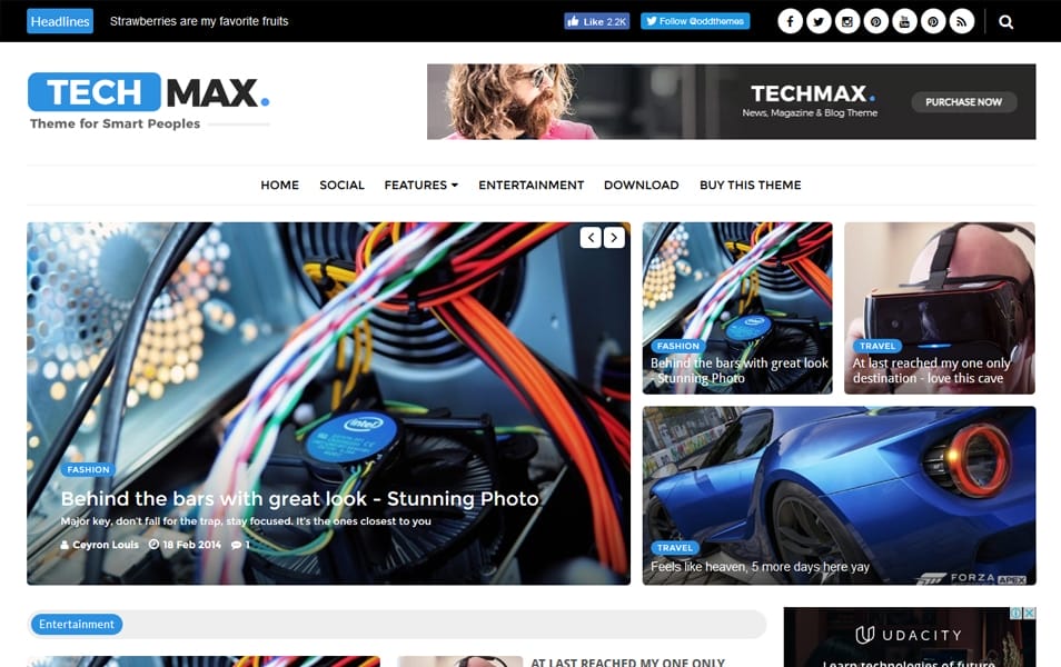 150+ Free Responsive Magazine Style Blogger Templates 2025 40 Techmax Technology Blogger Template