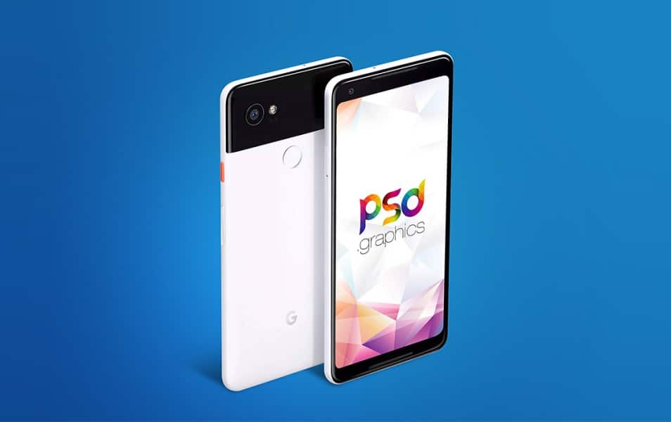 Google Pixel 2 XL Mockup Free PSD