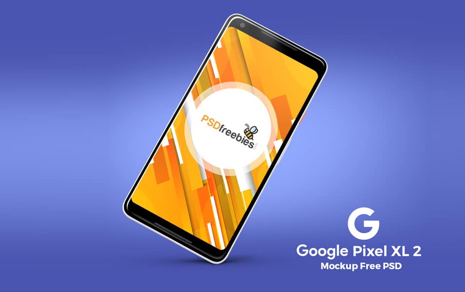 Google Pixel 2 XL Mockup Free PSD