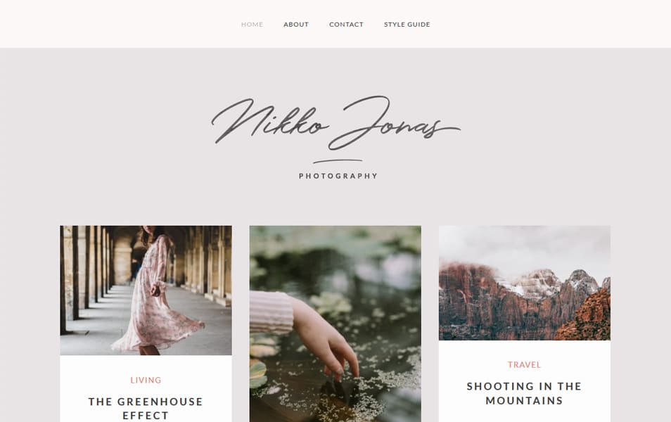 100+ Free Photography WordPress Themes 2024 14 Nikko Portfolio