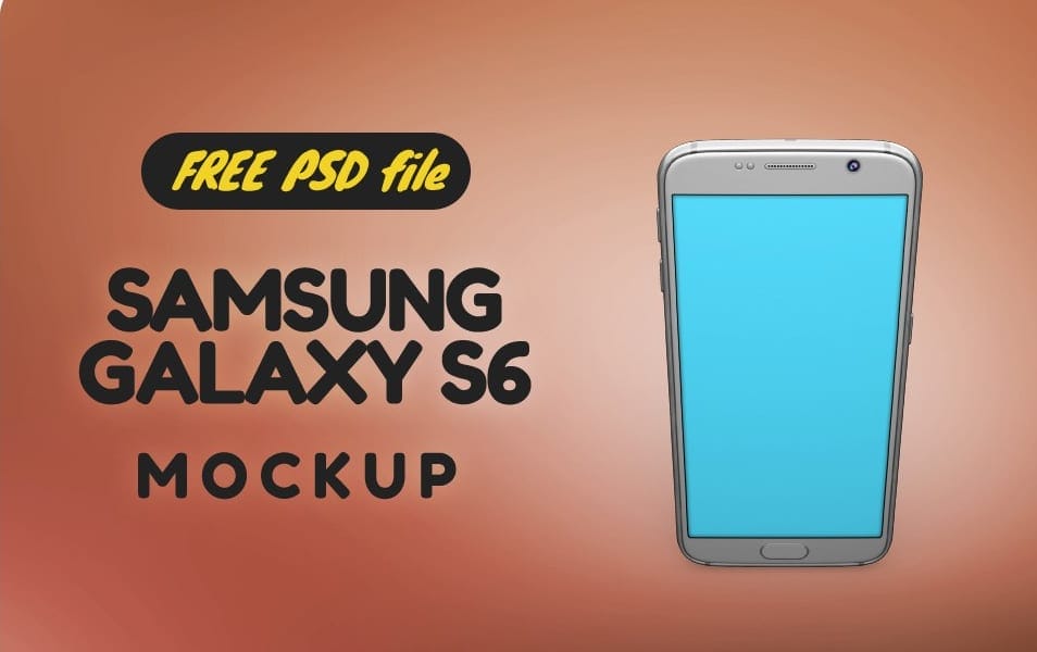 300+ Smartphone Mockup PSD Templates 55 Samsung Galaxy S6 Mockup