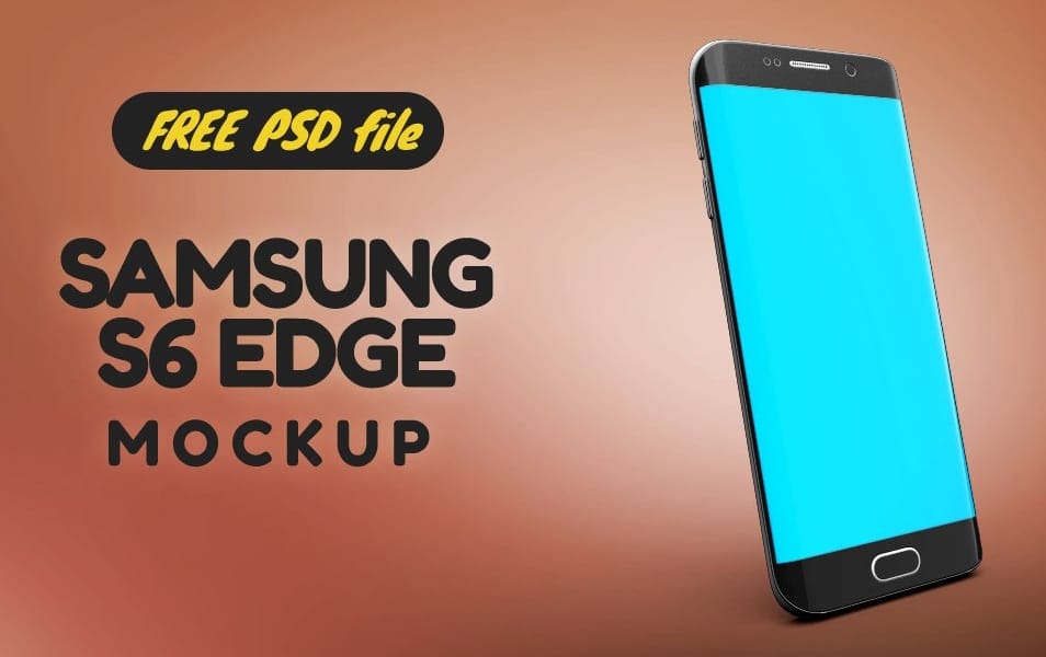 Samsung S6 Edge Mockup