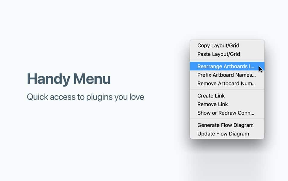 HandyMenu SketchPlugin
