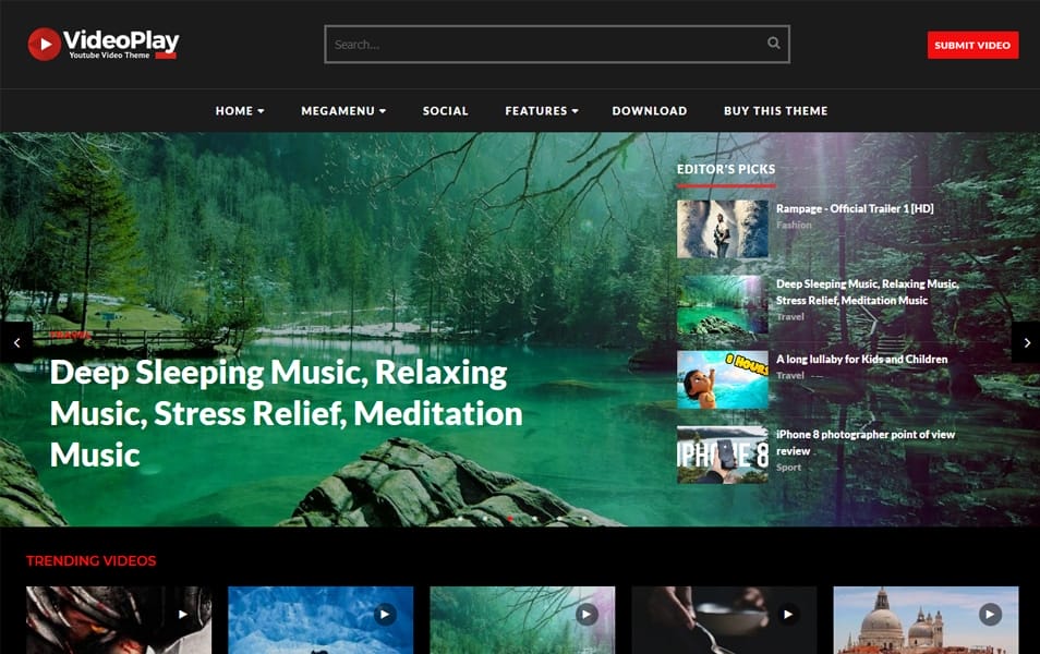 300+ Best Free Responsive Blogger Templates 2025 415 VideoPlay Video Blogger Template