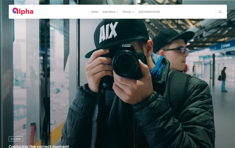 Alpha Responsive Blogger Template