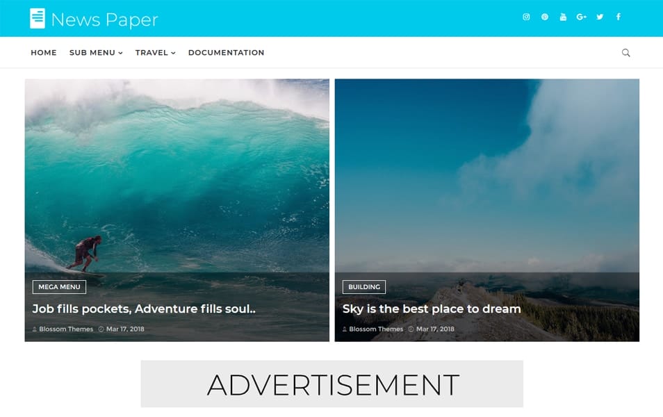 150+ Free Responsive Magazine Style Blogger Templates 2025 29 News Paper Responsive Blogger Template