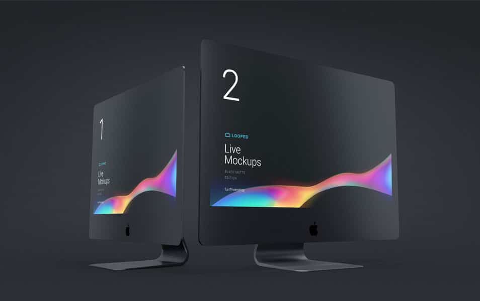 8 Black Matte Apple Devices Mockups 2 8 Black Matte Apple Devices Mockups