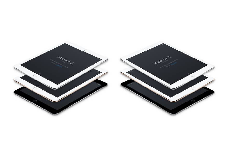 iPad Air 2 Angled Vector PSD MockUp 2 iPad Air 2 Angled Vector PSD MockUp