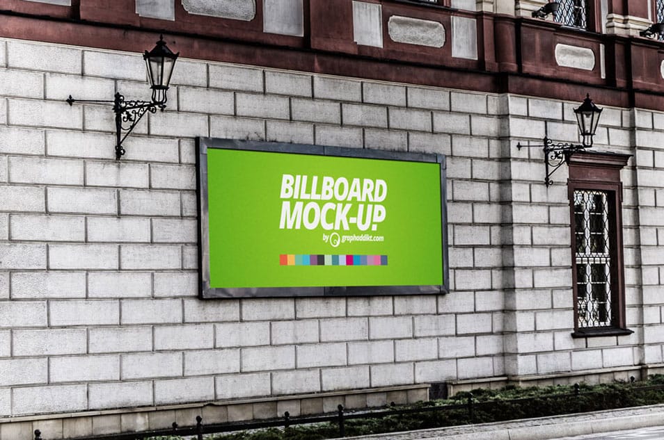 Free Billboard Mockup PSD 2 Free Billboard Mockup PSD