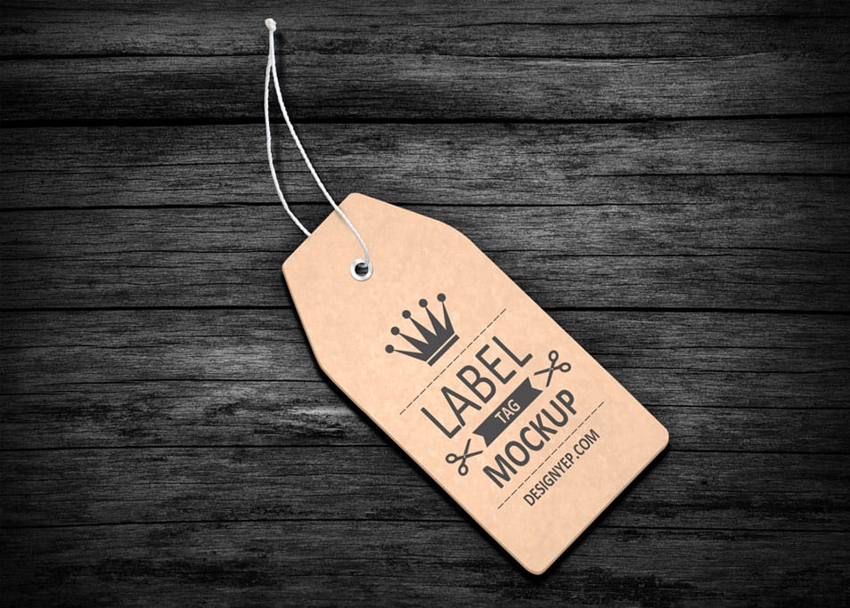 Free Label Tag Mockup PSD 2 Free Label Tag Mockup PSD