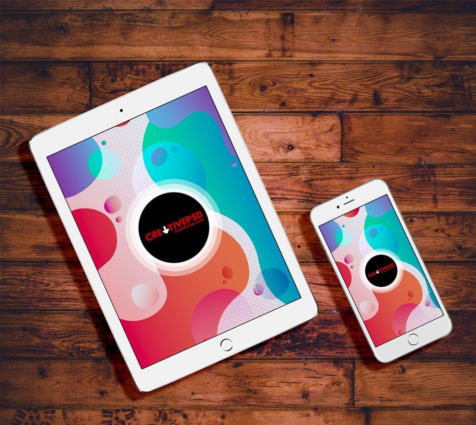 Free iPad and iPhone PSD Mockup 2 Free iPad and iPhone PSD Mockup