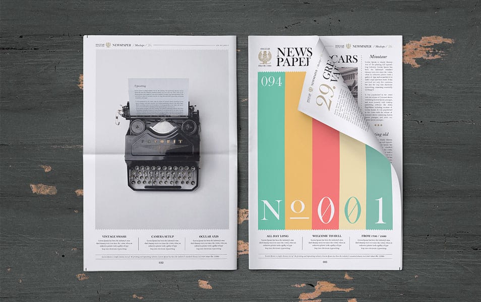 Newspaper Mock-Up 2 Newspaper Mock-Up