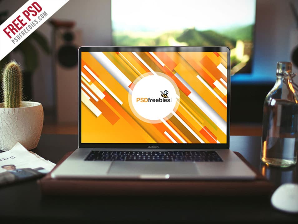 Realistic MacBook Pro Mockup Free PSD 2 Realistic MacBook Pro Mockup Free PSD