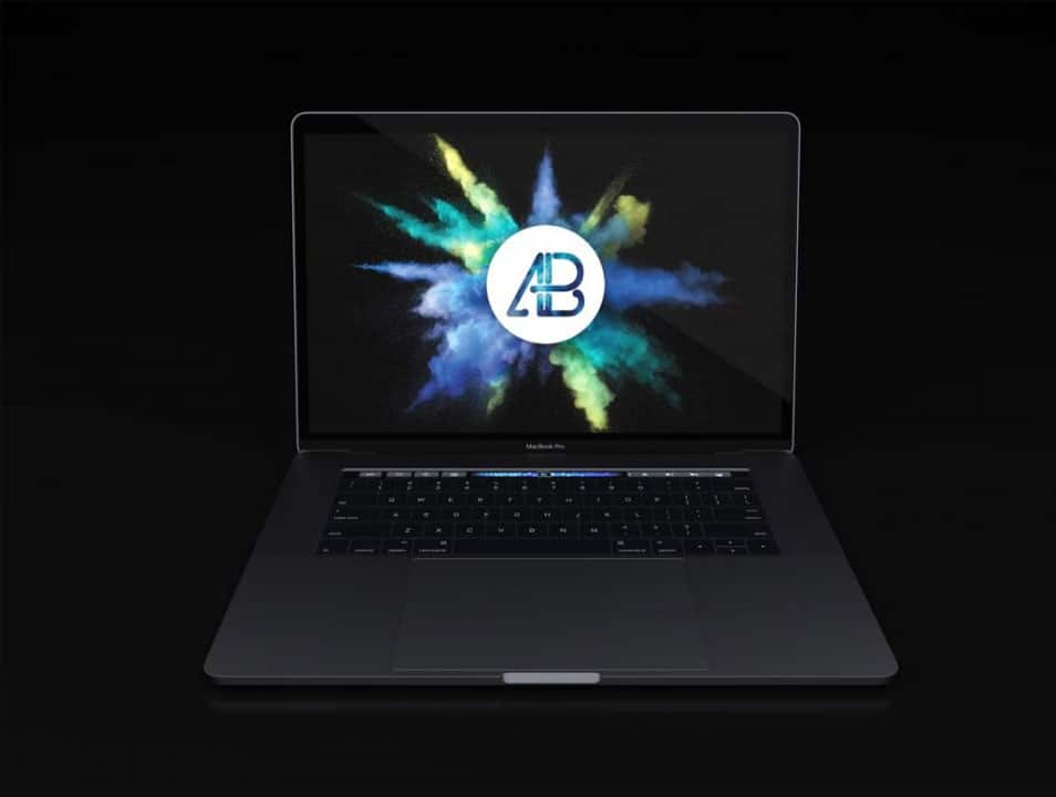 Realistic Space Grey Macbook Pro Mockup 2 Realistic Space Grey Macbook Pro Mockup