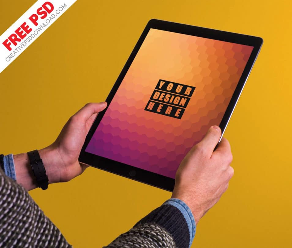 iPad Pro Free PSD Mockup 2 iPad Pro Free PSD Mockup