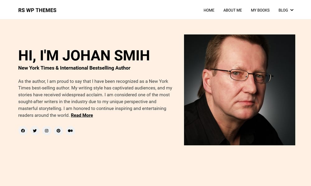 50+ Popular Free Personal Blog WordPress Themes 2024 2 Author Personal Blog