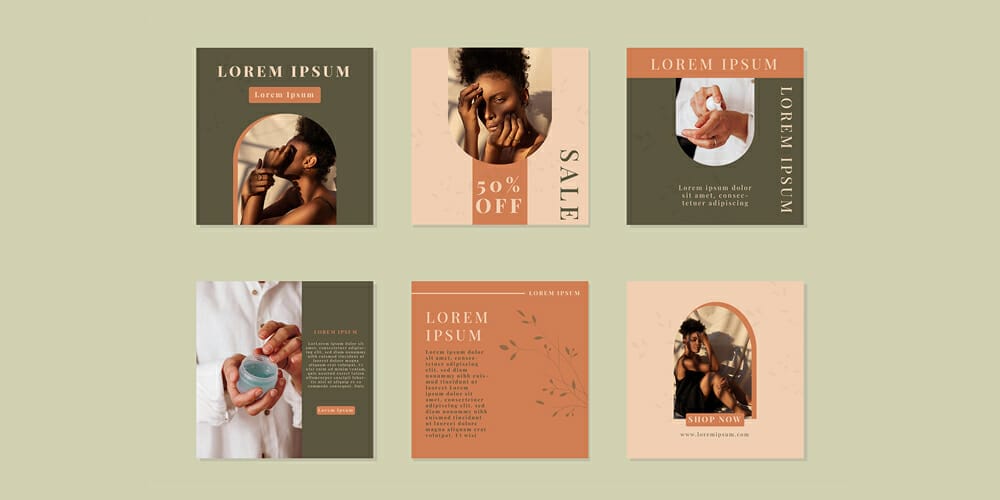 100+ Best Instagram Post Templates to Gain More Followers 121 Beauty and Nature Instagram Templates