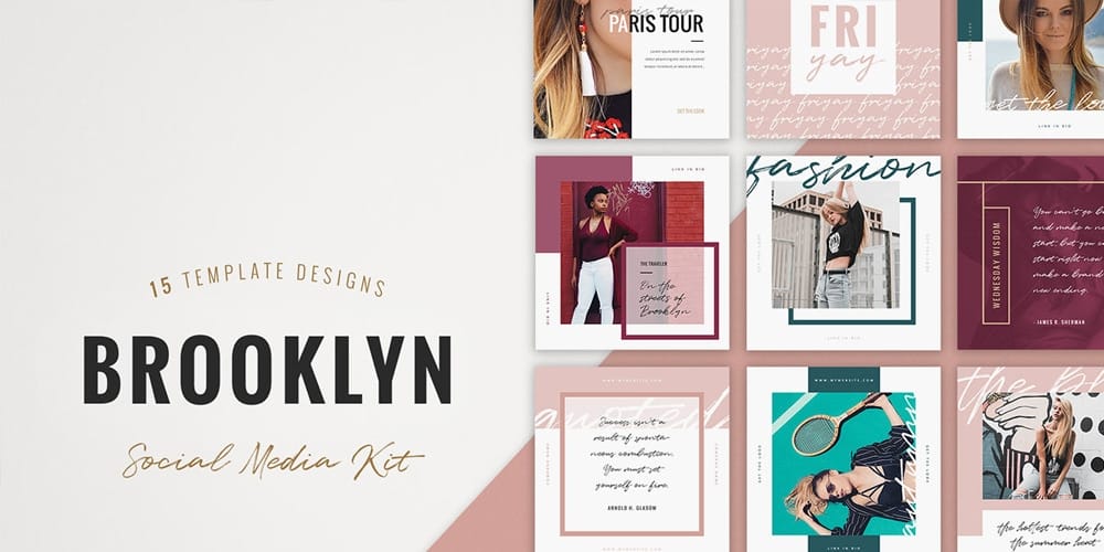 100+ Best Instagram Post Templates to Gain More Followers 158 Brooklyn Instagram Templates