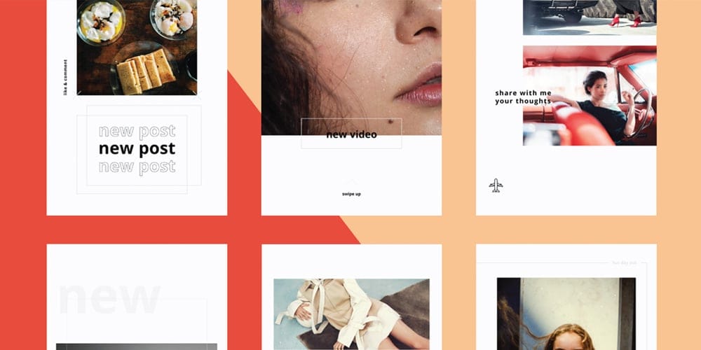 100+ Best Instagram Post Templates to Gain More Followers 205 Clean Instagram Stories Templates