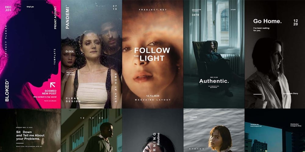 100+ Best Instagram Post Templates to Gain More Followers 284 Clean and Professional Instagram Story Template