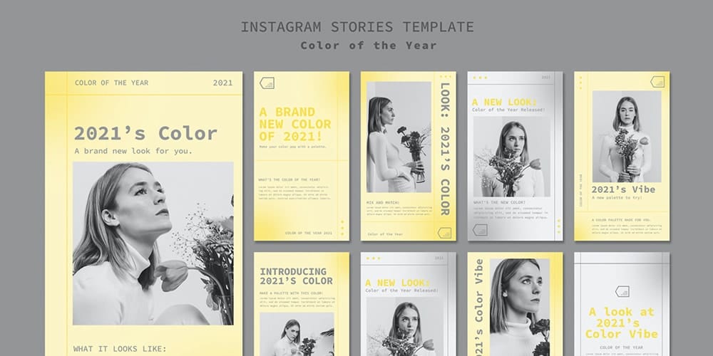 100+ Best Instagram Post Templates to Gain More Followers 147 Color Of The Year Instagram Template