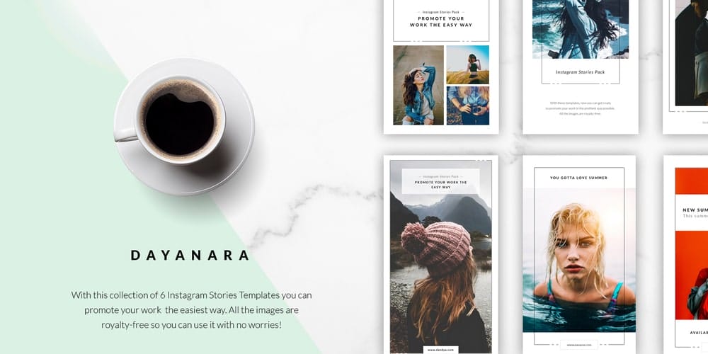 100+ Best Instagram Post Templates to Gain More Followers 203 Dayanara Instagram Stories Templates PSD