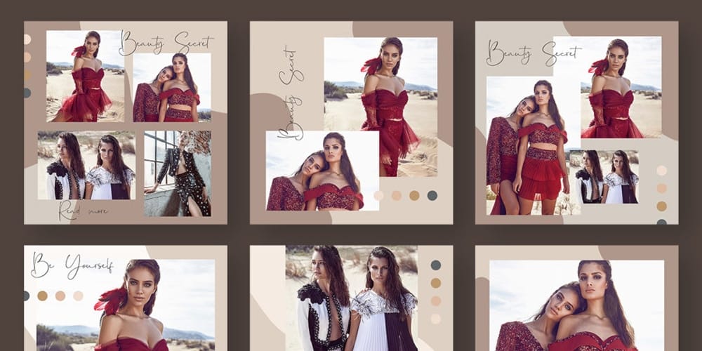 100+ Best Instagram Post Templates to Gain More Followers 229 Fashion Blog Instagram Post Template