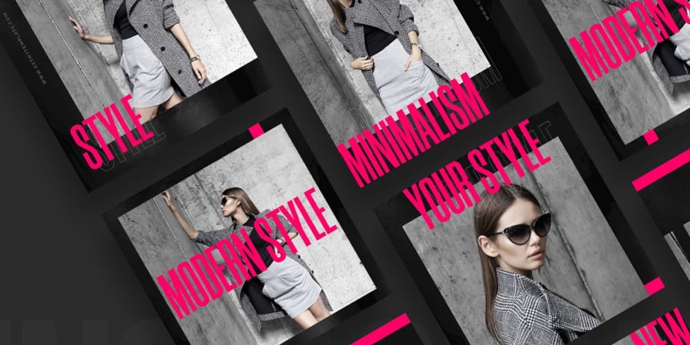 100+ Best Instagram Post Templates to Gain More Followers 150 Fashion Blog Instagram Templates