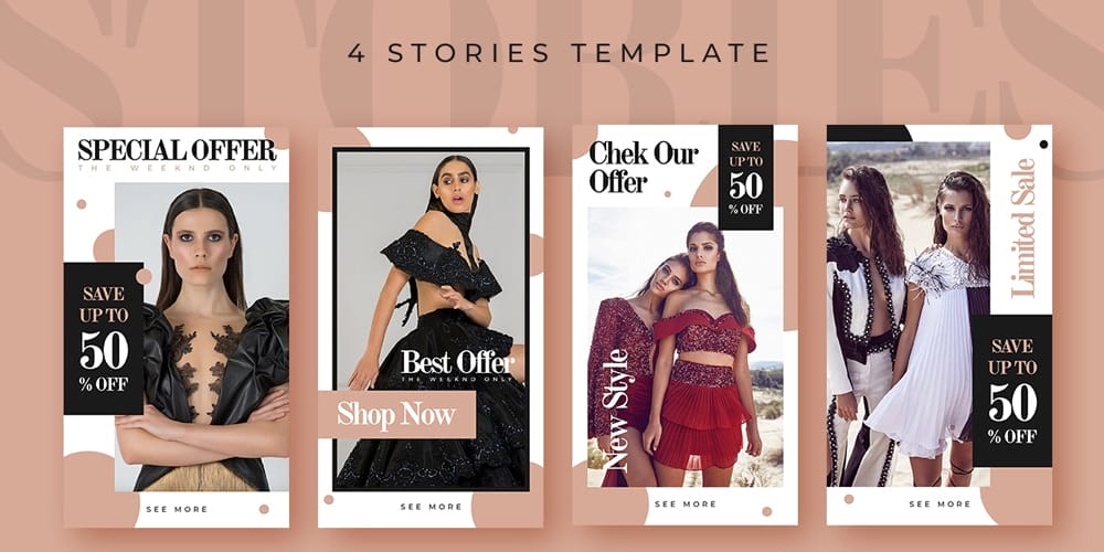 100+ Best Instagram Post Templates to Gain More Followers 74 Fashion Sale Instagram Stories Templates PSD