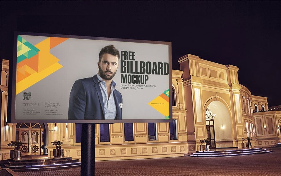 Free Billboard Mockup PSD 2 Free Billboard Mockup PSD