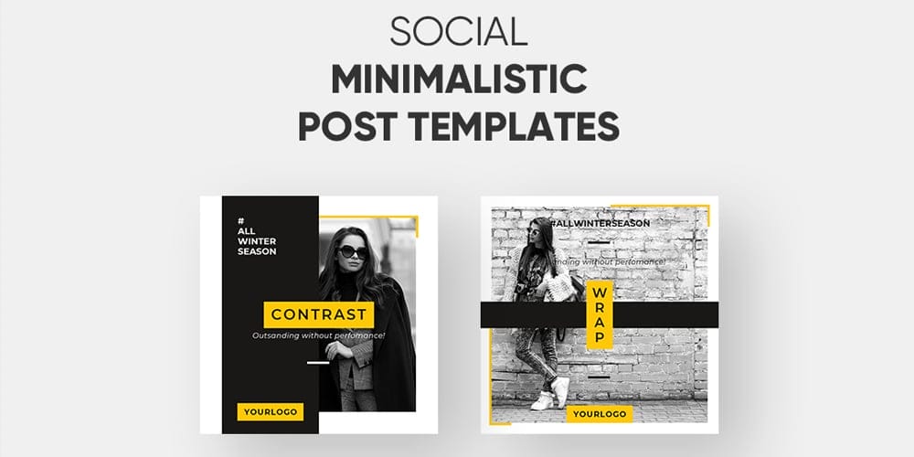 100+ Best Instagram Post Templates to Gain More Followers 255 Free Instagram Minialistic Post Templates
