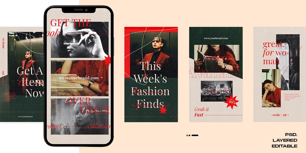 100+ Best Instagram Post Templates to Gain More Followers 256 Free Instagram Stories Template PSD