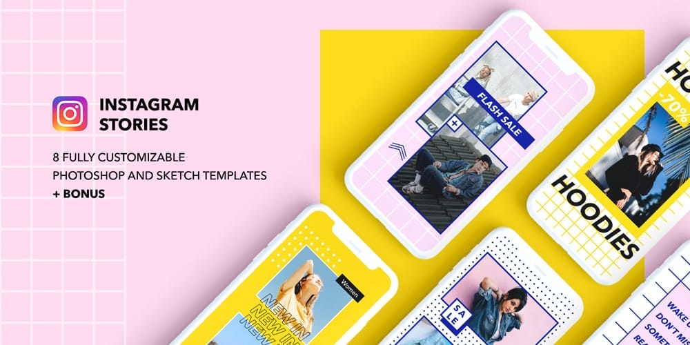 100+ Best Instagram Post Templates to Gain More Followers 83 Free Instagram Stories Templates PSD