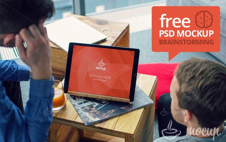 Free Mockup iPad Pro Brainstorming 2 Free Mockup iPad Pro Brainstorming