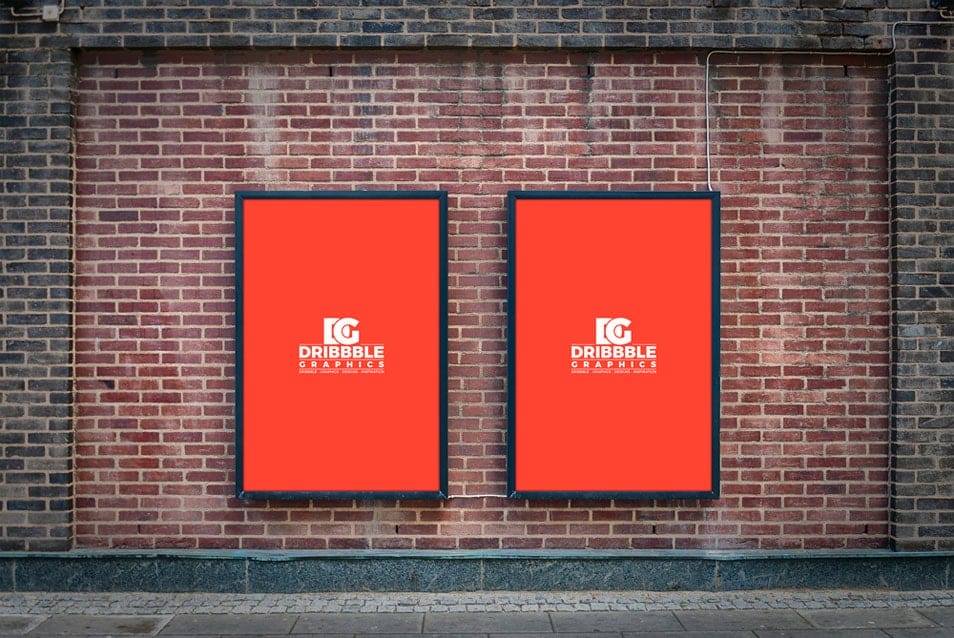 Free Outdoor Street Billboard Poster MockUp PSD 2 Free Outdoor Street Billboard Poster MockUp PSD