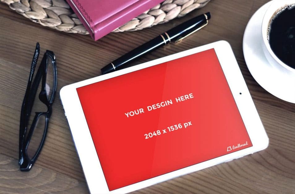 Free Tablet Mockup PSD 2 Free Tablet Mockup PSD