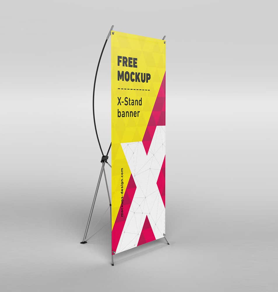 Free X-Stand Banners Mockup 2 Free X-Stand Banners Mockup